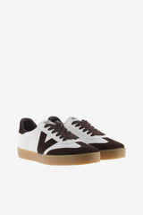 Victoria Zapatillas de efecto piel marr&oacute;n