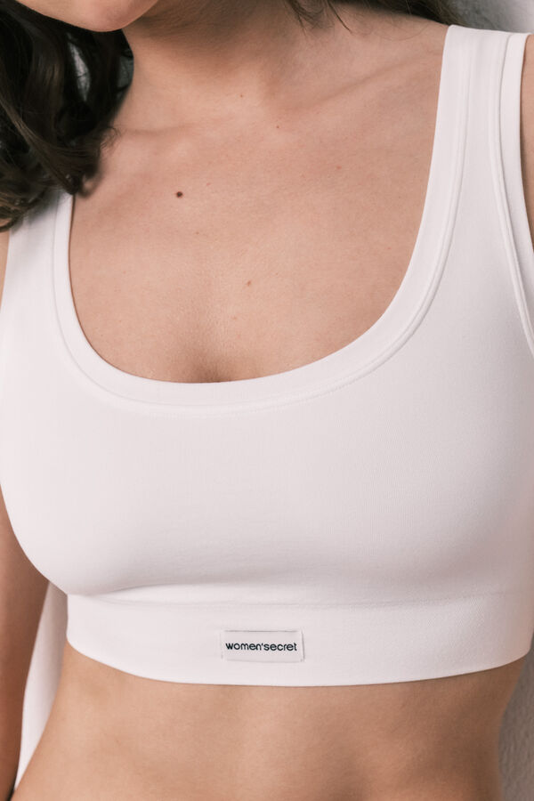 Women'secret White seamless top COZY white