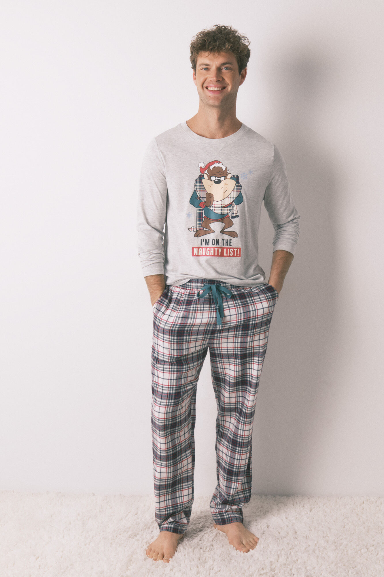 Women'secret Men's 100% cotton long pyjamas "Taz"