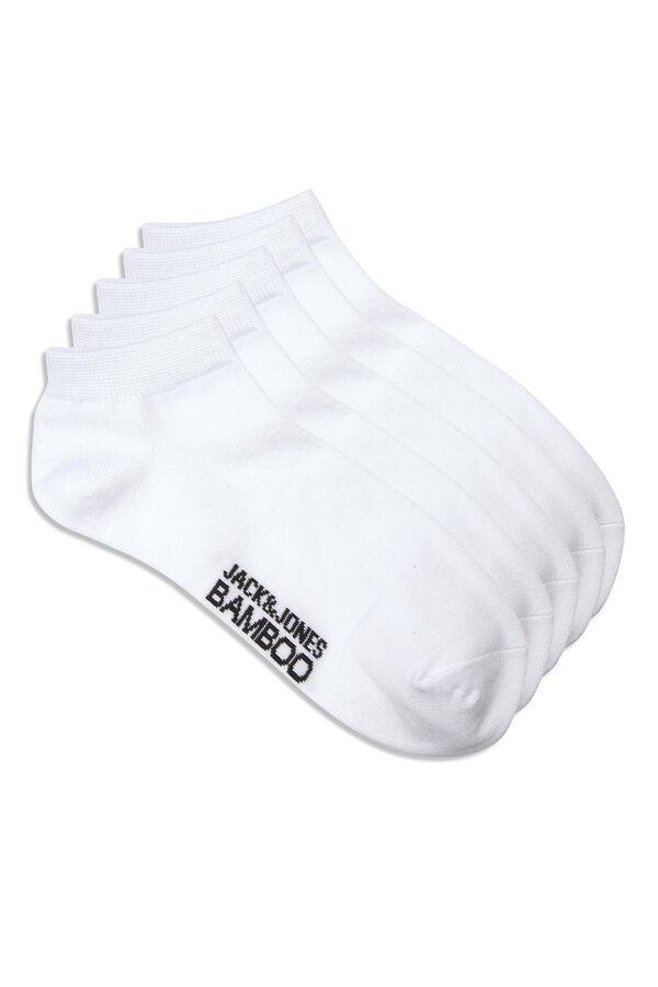 Womensecret 5-pack plain bamboo socks blanc
