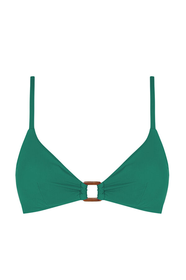 Womensecret Haut bikini triangle vert vert