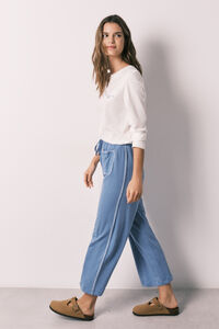 Women'secret 100% cotton denim capri trousers