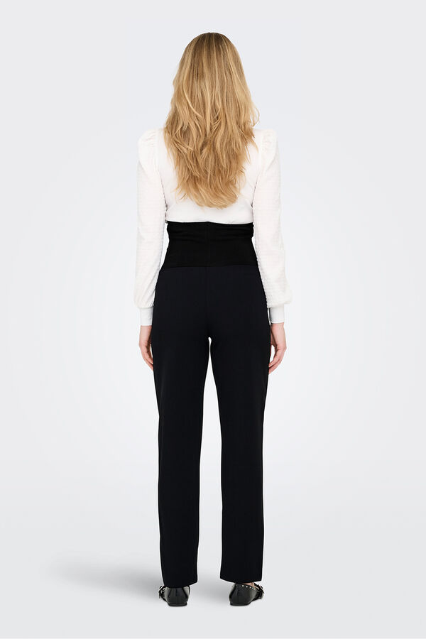 Only Maternity Pantal&oacute;n recto maternity negro