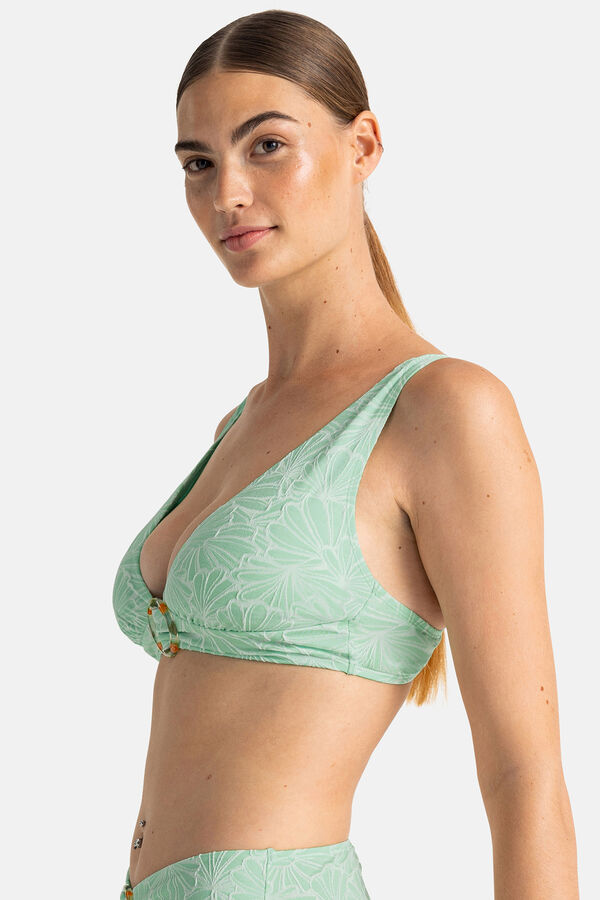 Womensecret Top de bikini con relleno ligero Cairns verde
