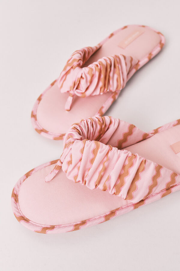 Women'secret Colour wave strap slippers printed