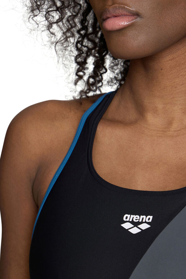 Womensecret Bañador arena Feel para mujer Waves Profile Swim Pro Back  black