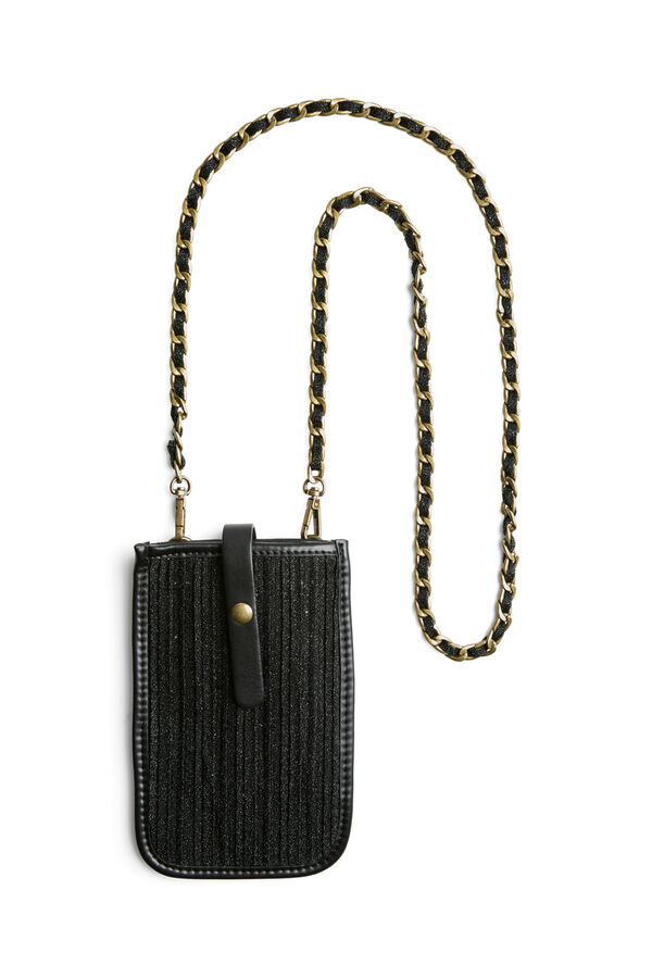 Pieces Minibolso Bandolera M&oacute;vil negro