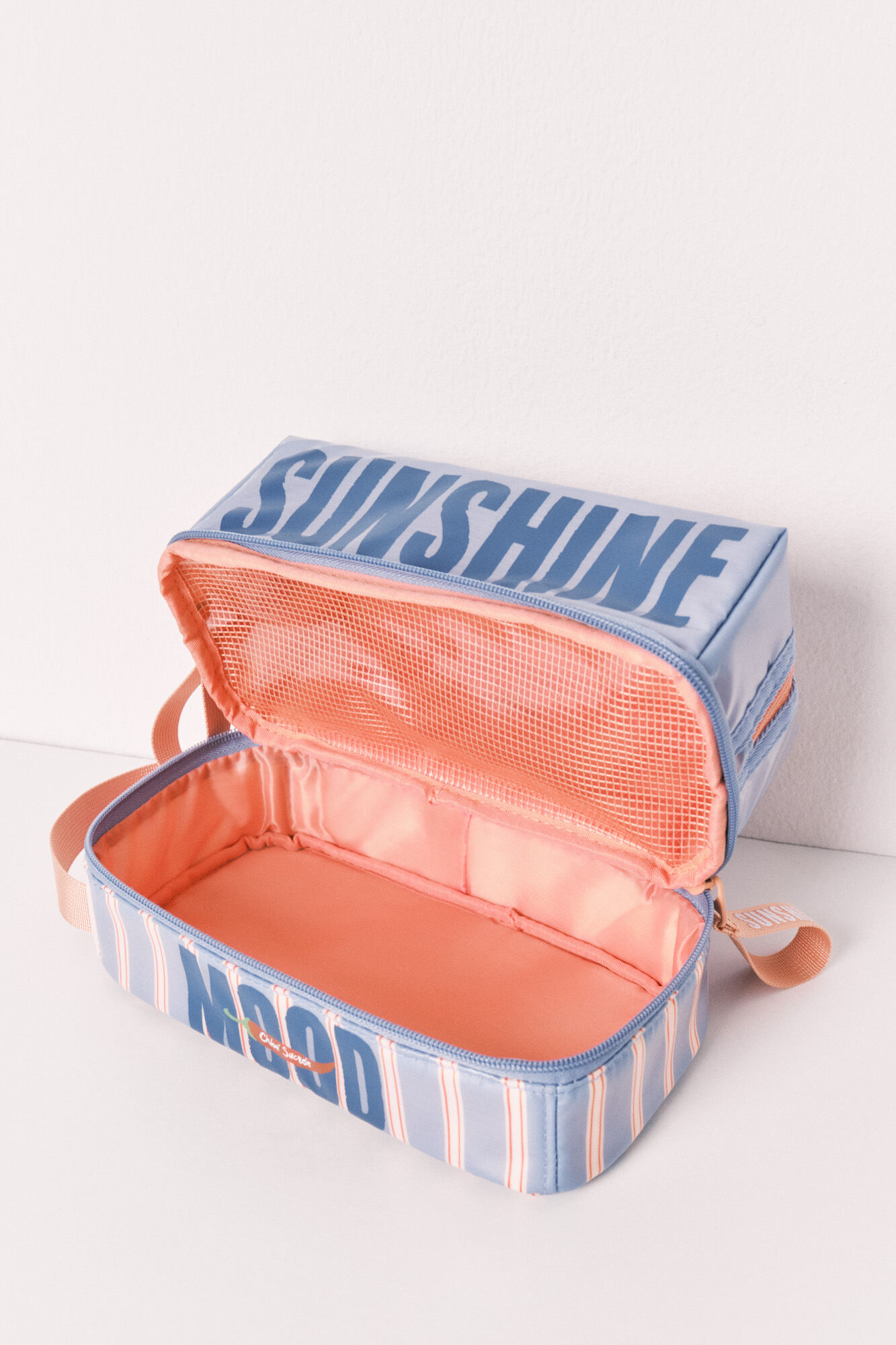 Women'secret Neceser mediano impermeable estampado rayas