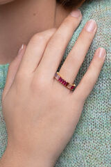 Womensecret Sia Berries gold-plated silver ring imprimé