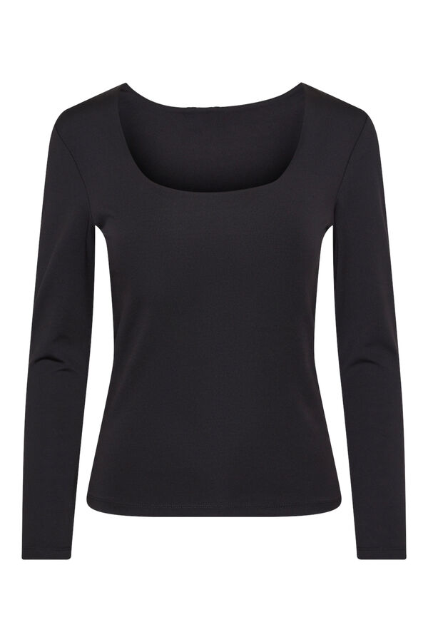 Womensecret reversible long sleeve bodysuit black