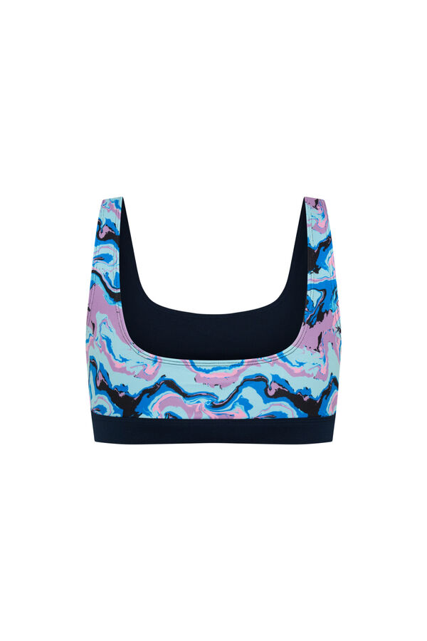Modibodi Reversible round neck top blue