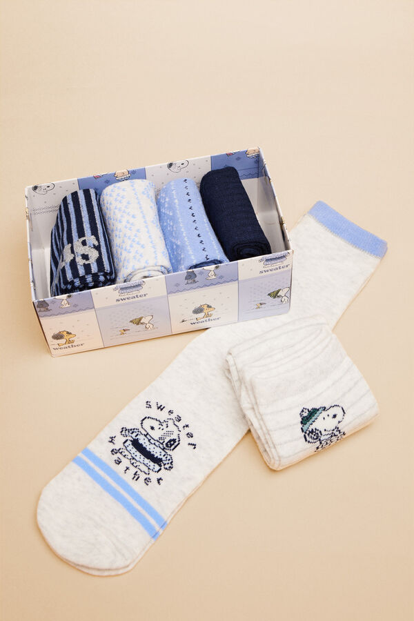 Womensecret Pakiranje od 6 pari pamučnih čarapa Snoopy S uzorkom
