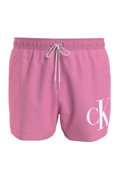 Womensecret Short drawstring swim shorts - CK Monogram pink