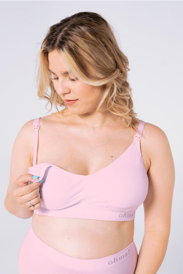 Womensecret Nursing seamless bra pink