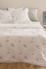 Textura Couette unie r&eacute;versible blanc