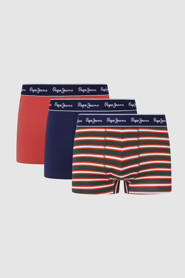Pepe Jeans Pack de 3 calzoncillos naranja