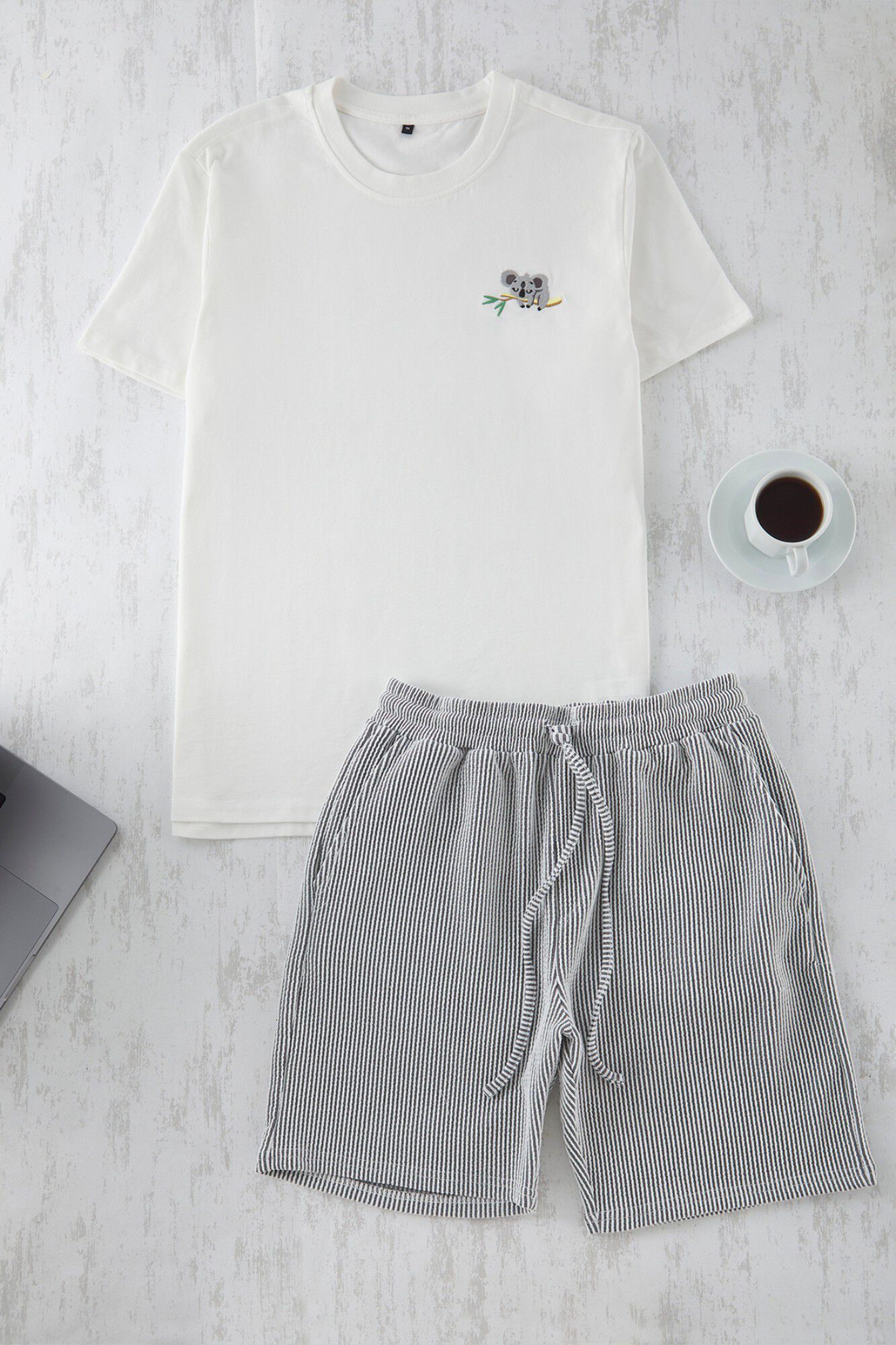 Trendyol Pijama rayas hombre manga corta