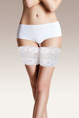 Ivette Bridal Liguettes Bridal con encaje y bandas de silicona marfil