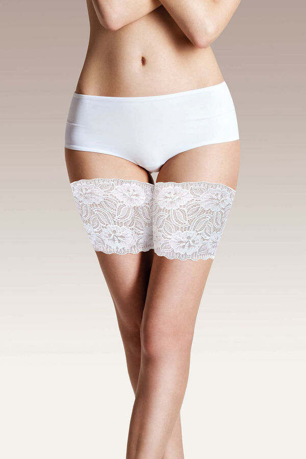 Ivette Bridal Liguettes Bridal con encaje y bandas de silicona marfil