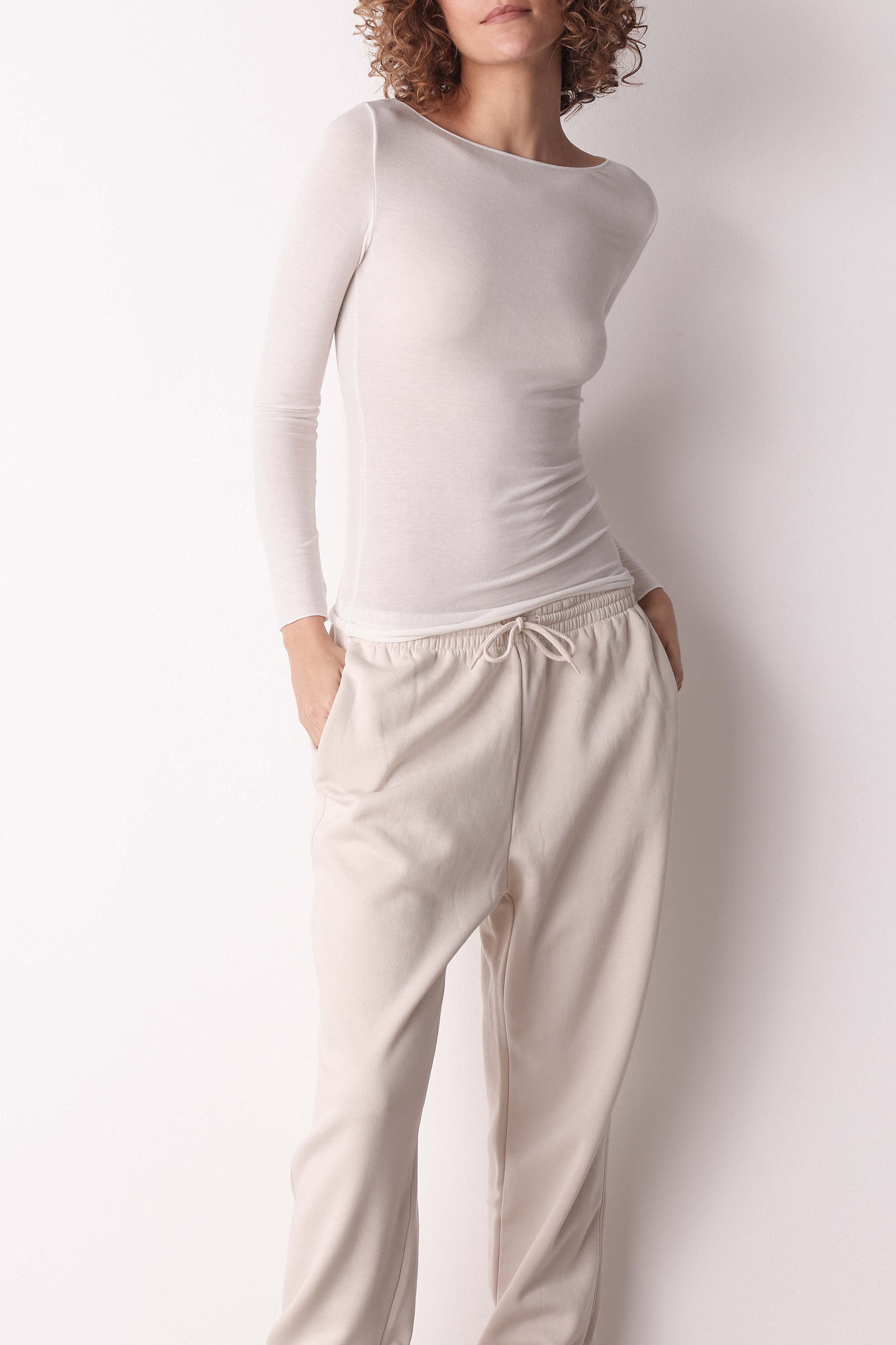 Cotonella Camiseta de cachemira Cuello Barco Manga Larga&nbsp;