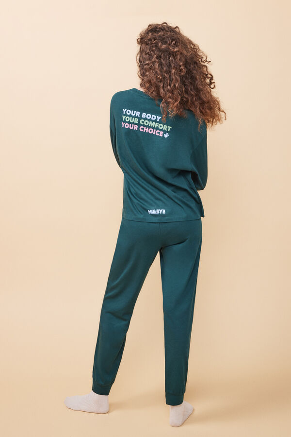 Aibrou 100% Algodón Pantalones Deportivos para Mujer Pantalones de Pijama  Largos Pri…