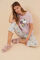 Womensecret 100% cotton short-sleeved Snoopy Love pyjamas pink