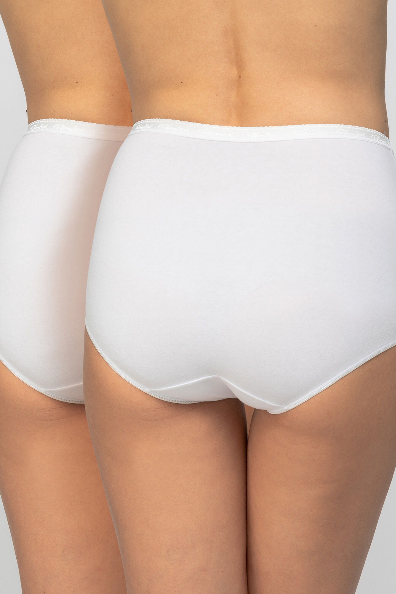 Playtex Pack de 2 bragas altas de algod&oacute;n org&aacute;nico