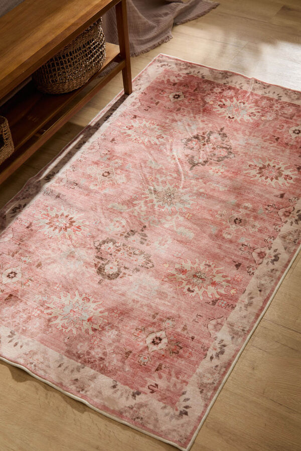 Calma House Alfombra de pelo suave Ares rosa