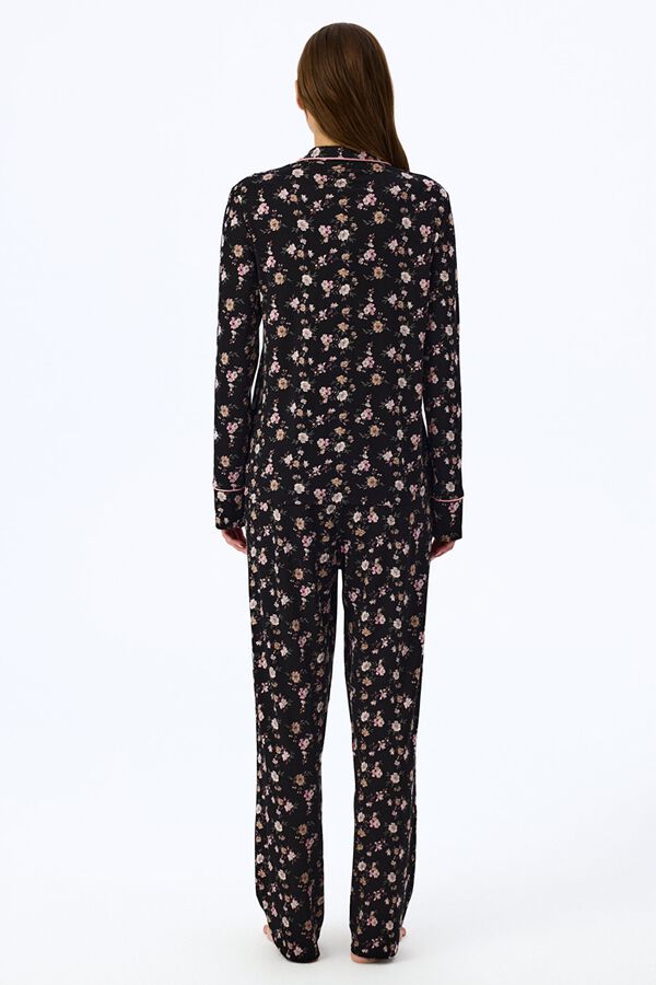 Penti Long Sleeve Pyjama Set black