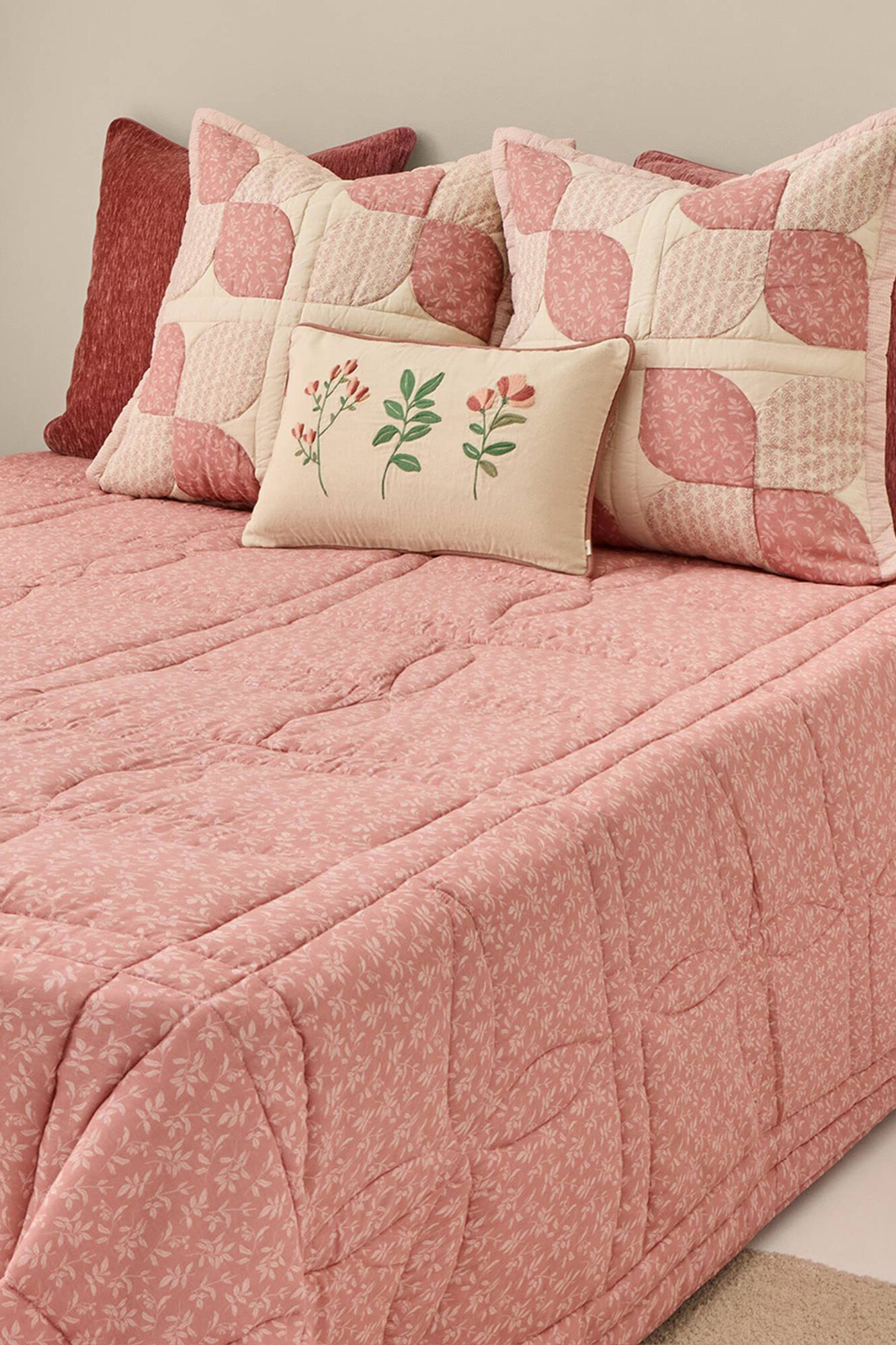 Textura Edred&oacute;n de patchwork tradicional