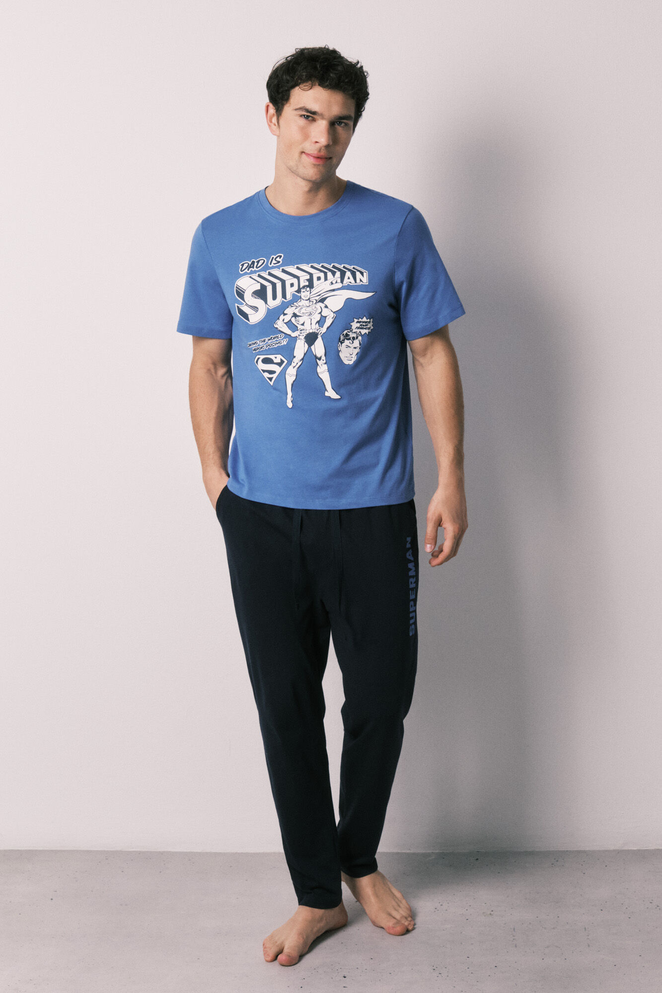 Women'secret Pijama largo hombre100% algod&oacute;n Superman