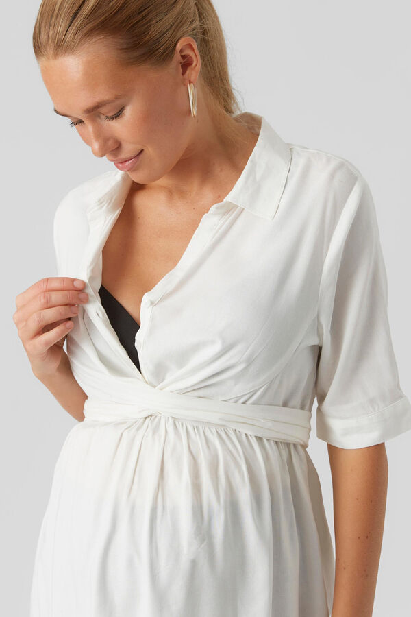 Womensecret 2/4 length-sleeved maternity shirt Bijela