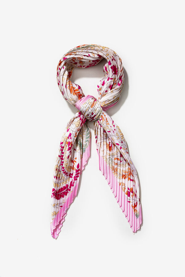 Vilanova Pa&ntilde;uelo estampado plisado estampado