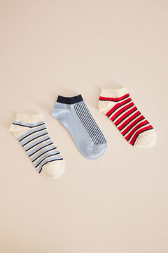Womensecret 3-pack short striped socks S uzorkom