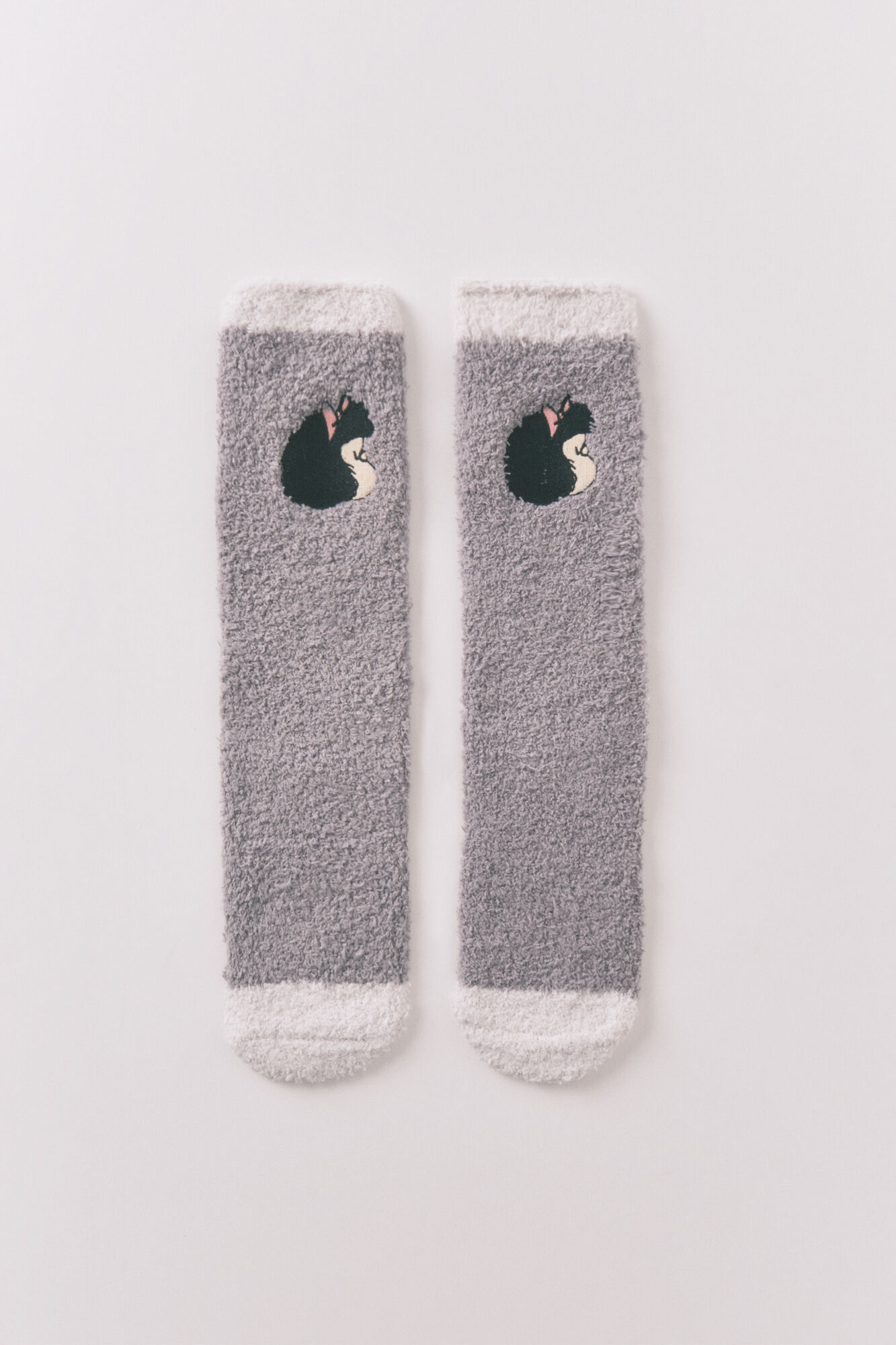 Women'secret Mafalda light grey long socks