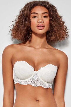Womensecret B and C cup bustier blanc