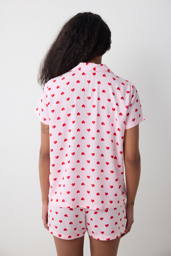 Penti Pink Heart Short classic pyjamas Set Roze