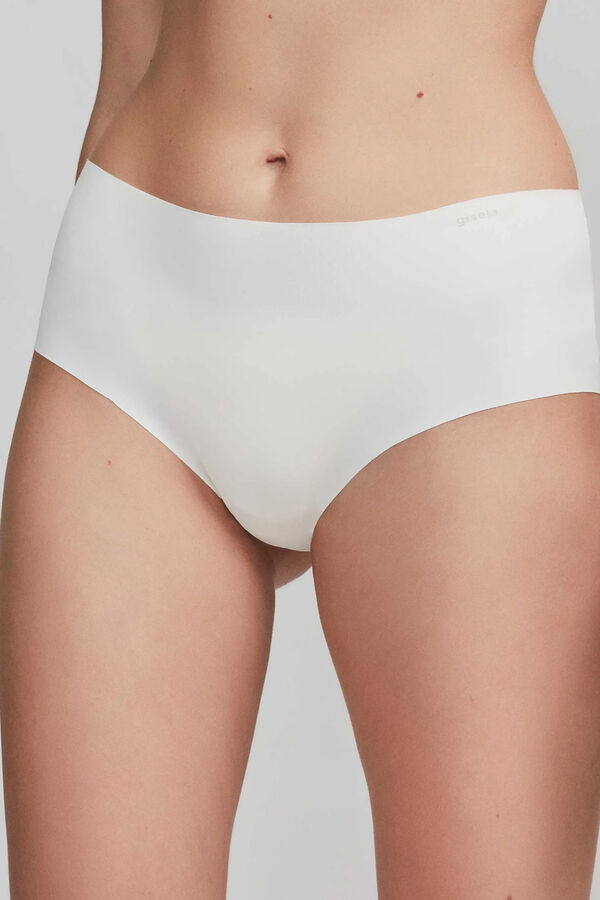 Gisela Laser cut high-rise panties beige