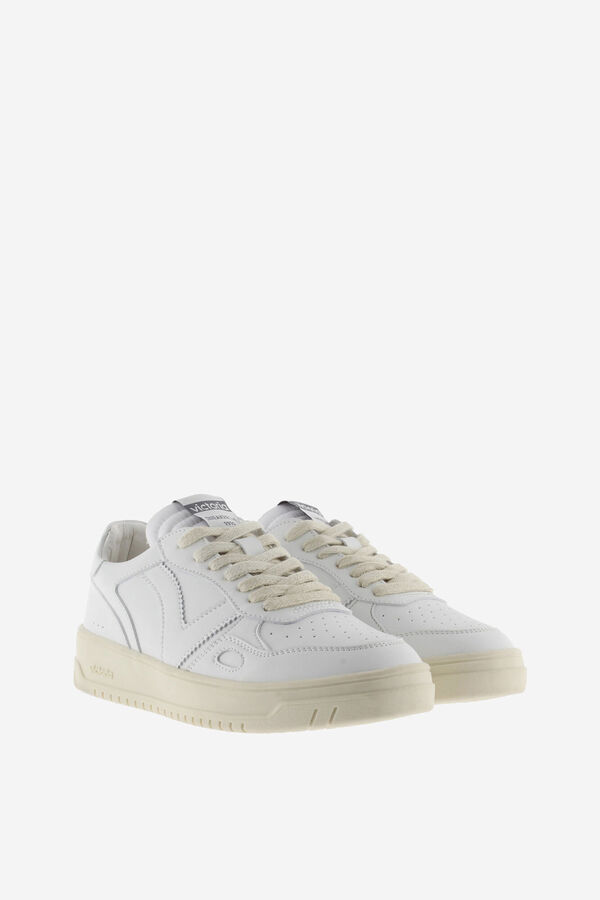 Womensecret Seoul Faux Leather Trainers white