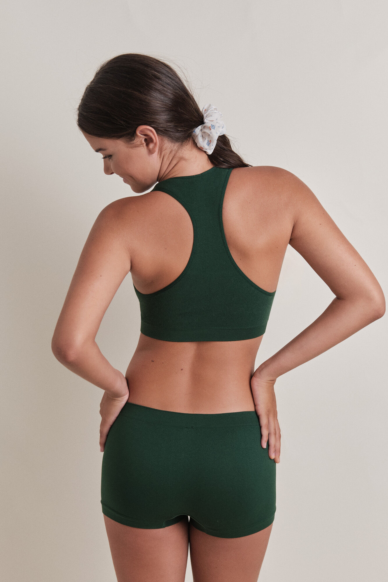 HI&BYE Braga b&oacute;xer seamless verde