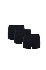 Modibodi Conjunto de 3 cuecas menstruais curtas sem costuras Flujo Super Black preto