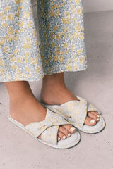 Women'secret Floral knot slippers printed