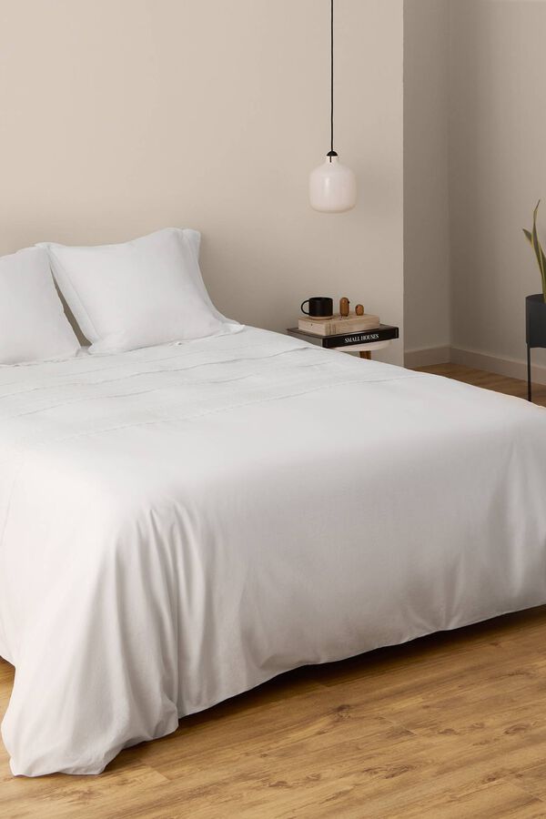 Textura Textured duvet cover white