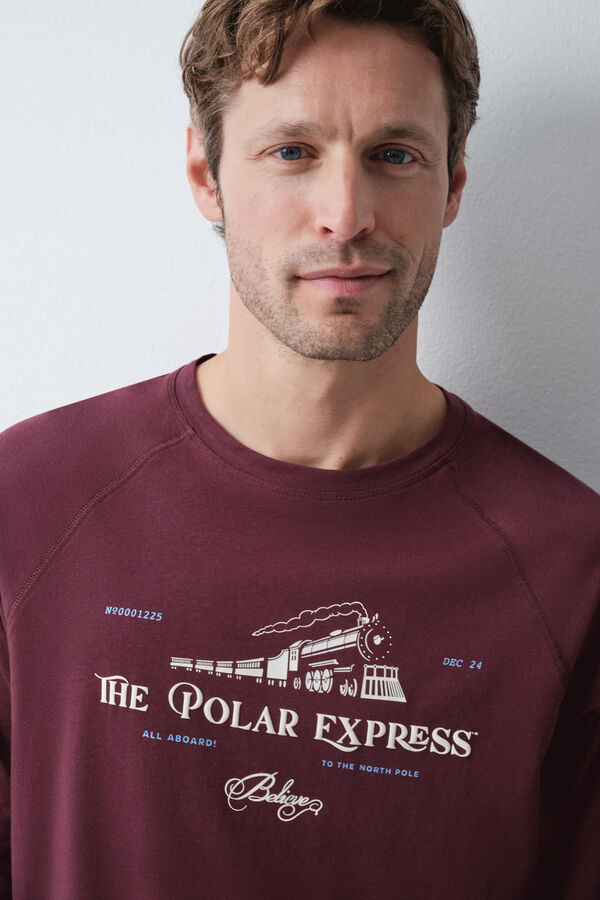Women'secret Men's cotton long pyjamas Polar Express red