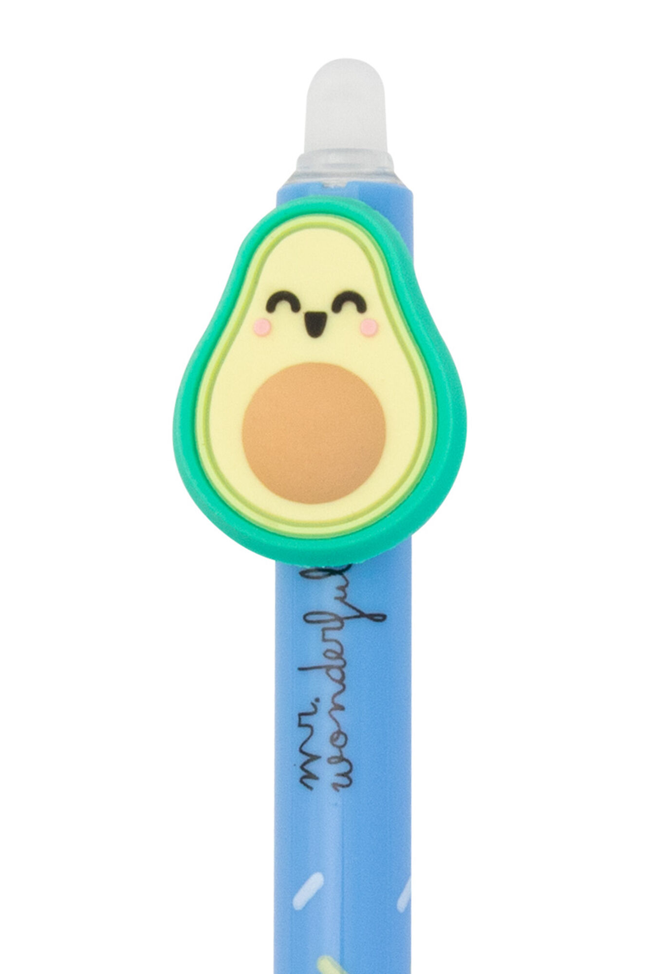 Mr. Wonderful Boli Mit Licht - Avocado Design, Kugelschreiber Mit LED, Aus PVC/PET, Originelles Geschenk