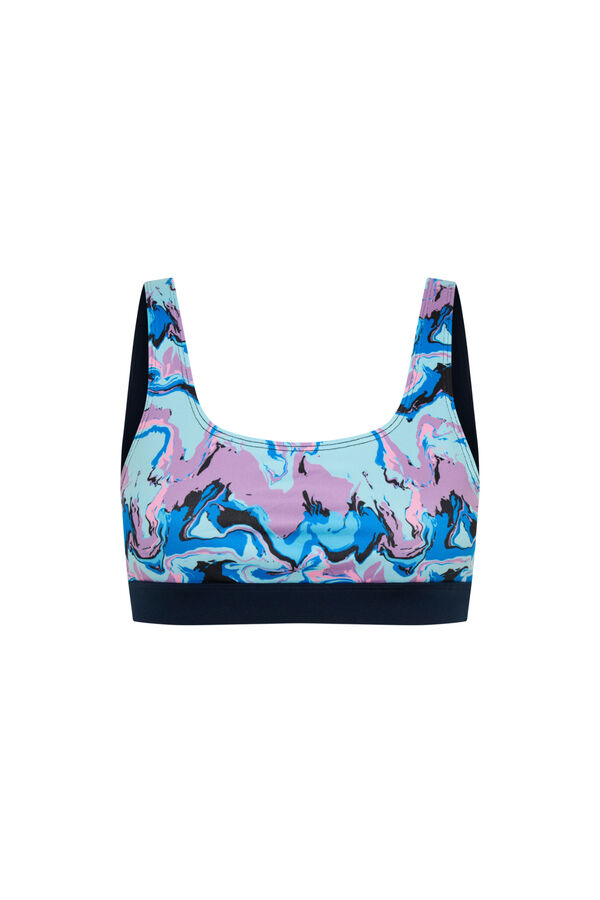 Modibodi Reversible round neck top blue