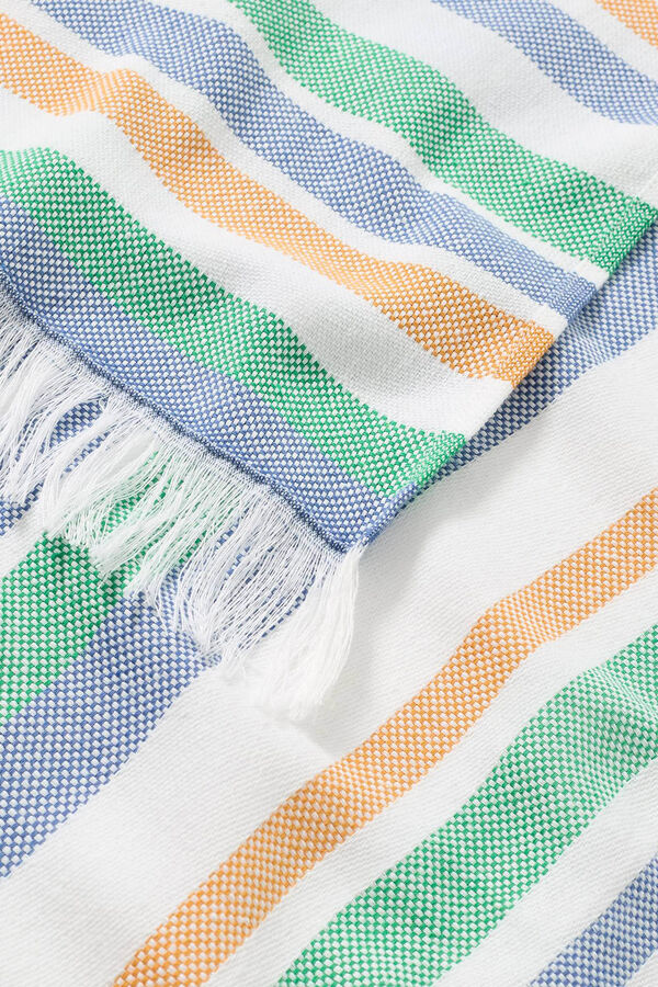 Womensecret Striped recycled PET beach towel imprimé