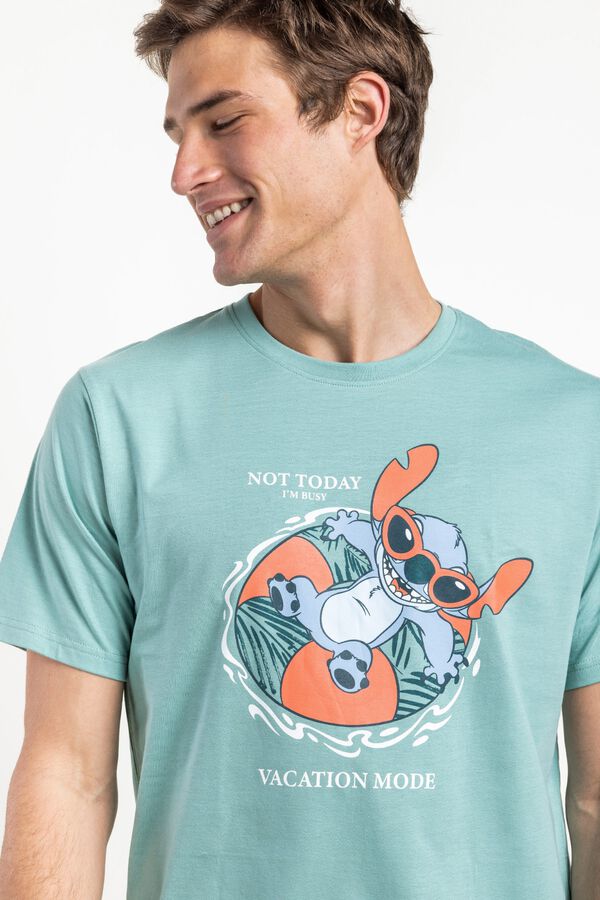Admas Pijama curto tropical Stich bege
