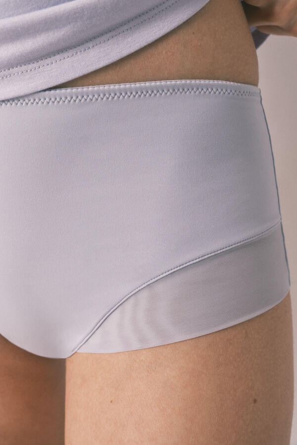 Women'secret Light blue high-waist shaping panty blue