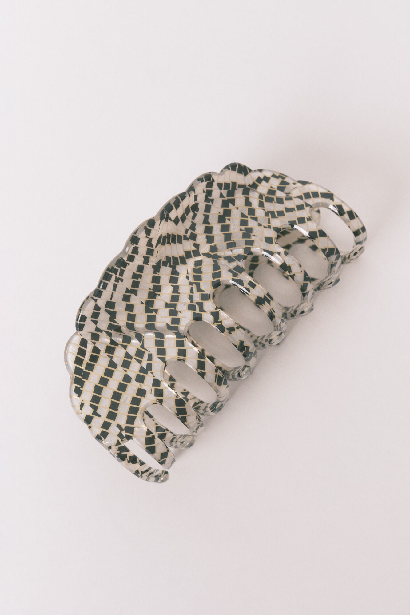 Women'secret Marbled effect clip with checkered print